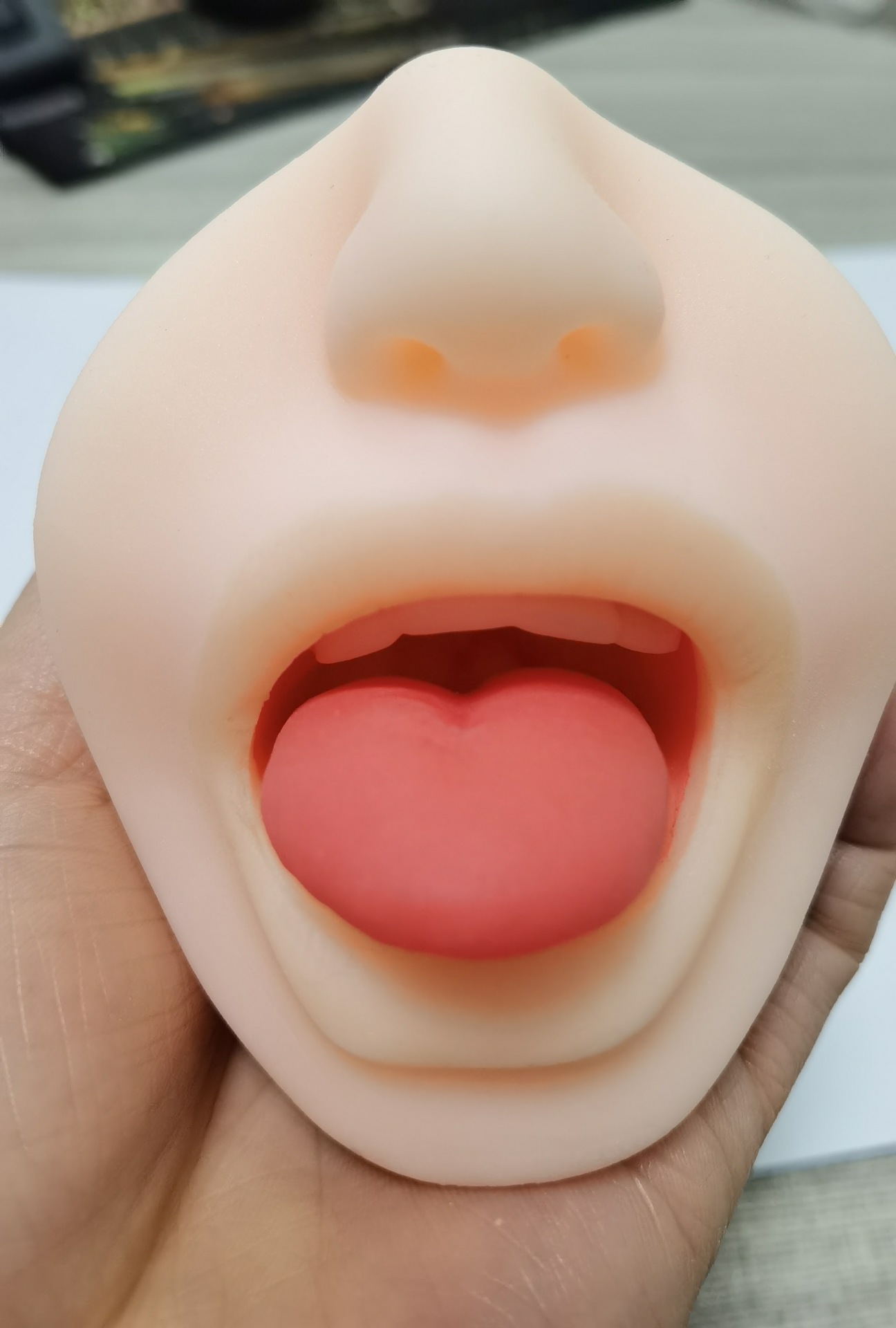 HW Male Masturbators 2 in 1 Male Pocket Pussy Blowjob Stroker with Realistic Mouth Vivid Vagina Soft Sex Dolls Anal Play, Adult Sex Toys for Men Penis Stimulation Pleasure - Flesh
