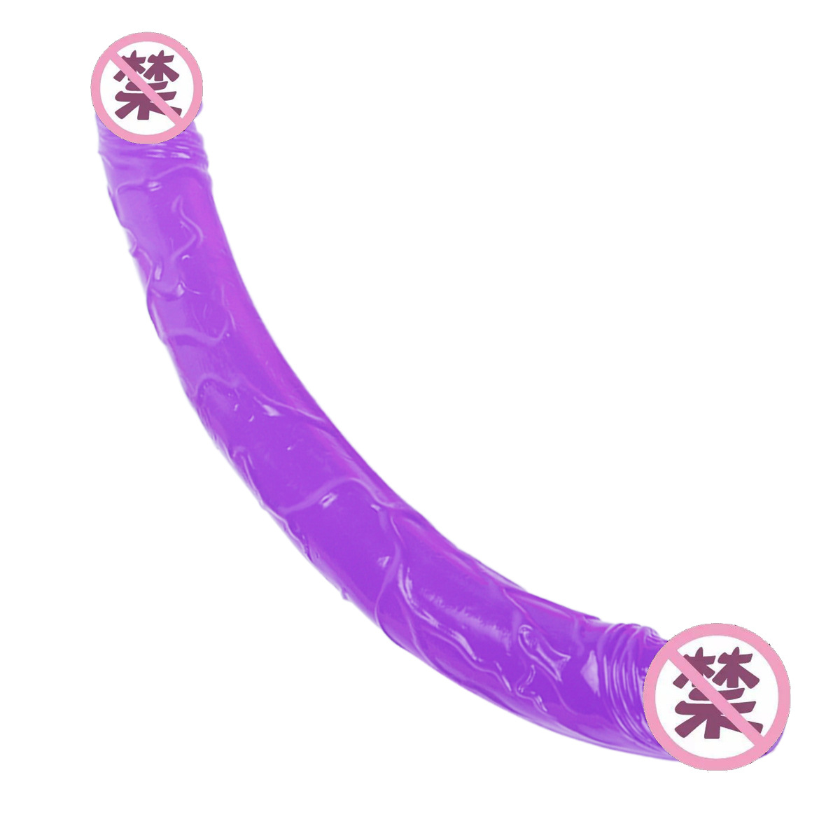 HW A-line transparent crystal simulation female penis double headed double use lesbian female interest masturbation appliance female