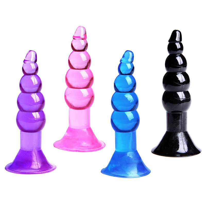 HW Silicone Anal Plug with suction Continuous shooting fun pull bead female male unisex sex products adult