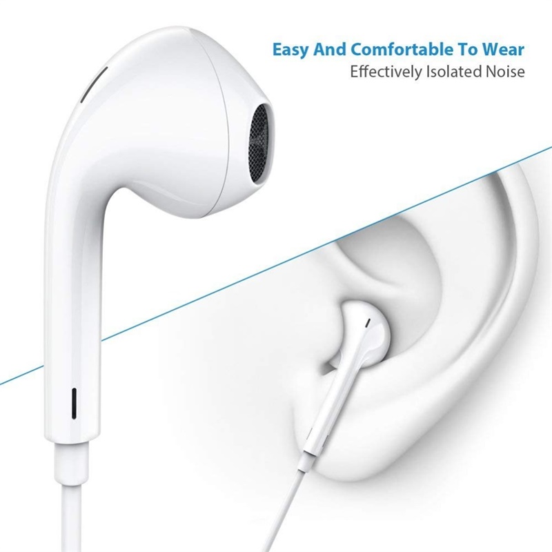 Wired earphones 3.5mm Hands Free earphones with Mic For Android & IOS