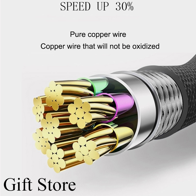 type c Charger Cable Fast Charging data line For Android Phone Nylon Data Cables charging cables