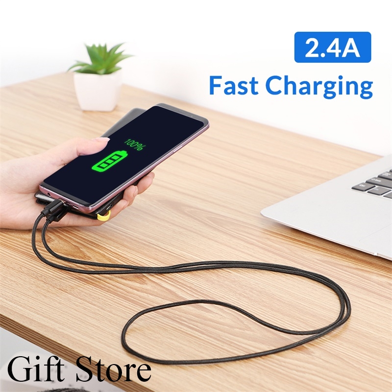 type c Charger Cable Fast Charging data line For Android Phone Nylon Data Cables charging cables