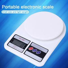 LCD Digital kitchen scale Multifunction Food Scale Electronic Weighing Scales Balance WHITE 10kg/1g