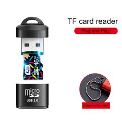 TF Card Reader Mini TF memory card Reader For TF Card Micro SD Card USB Cardreader USB Card Readers Black usb unlimited card reader