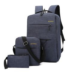 Men's Bags College style fashion new rucksack travel bag Backpacks school bags Blue FREE SIZE