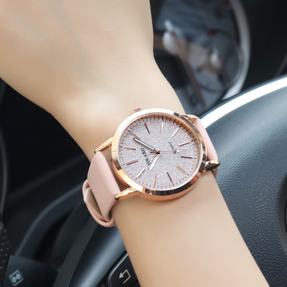 Women's Scrub Scotch Watch Ultra-thin Belt Sleek Small Fresh Quartz Decorative Watch Holiday Gift