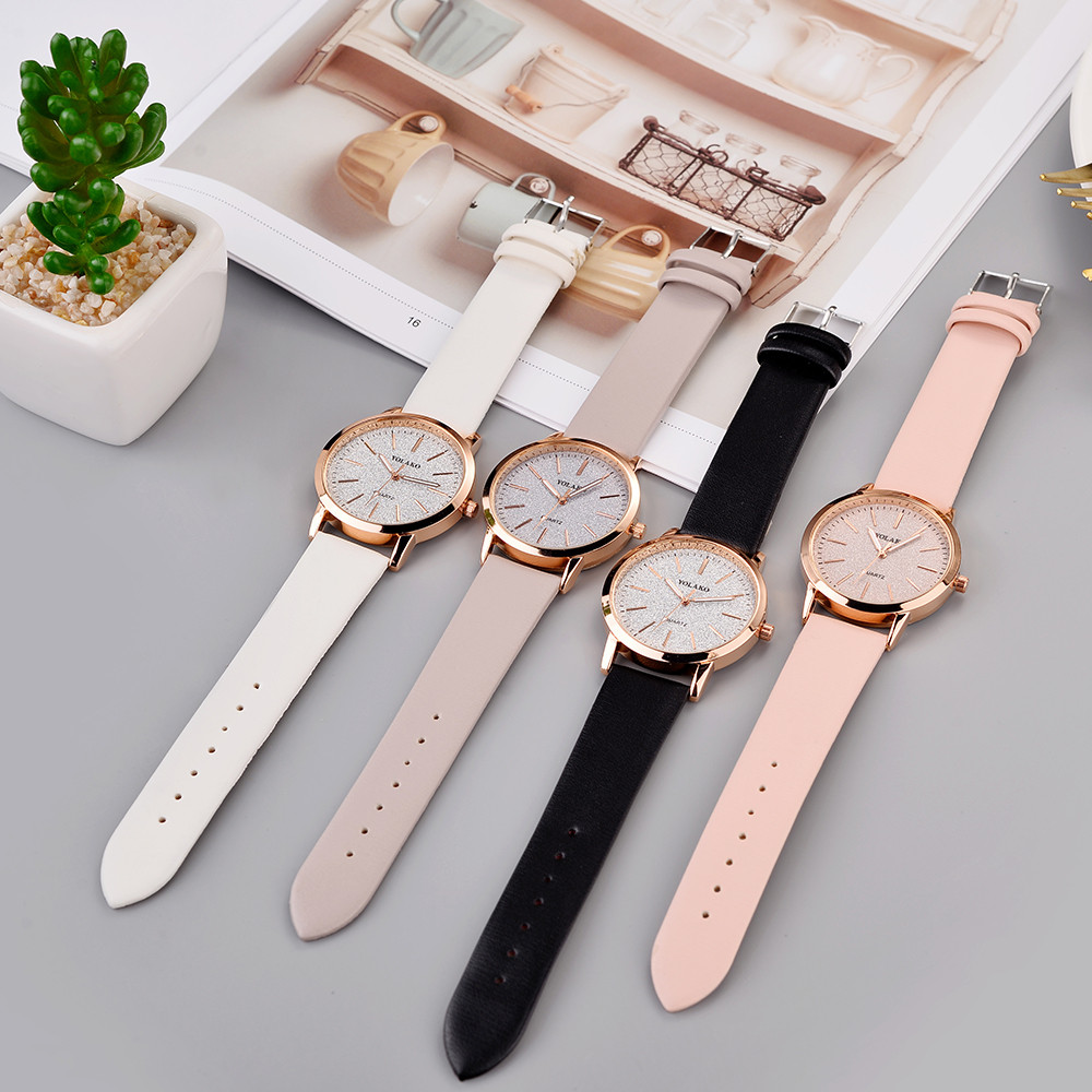 Women's Scrub Scotch Watch Ultra-thin Belt Sleek Small Fresh Quartz Decorative Watch Holiday Gift