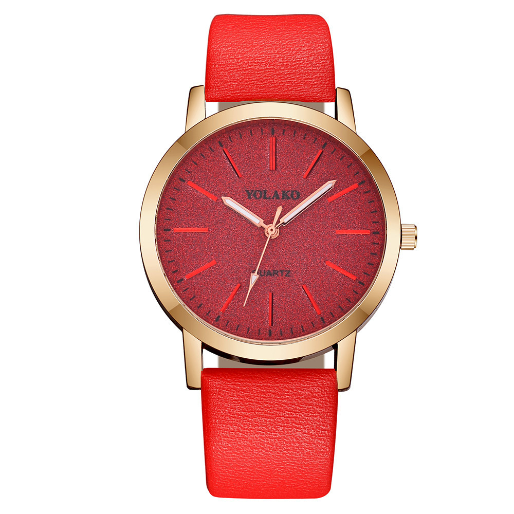 Women's Scrub Scotch Watch Ultra-thin Belt Sleek Small Fresh Quartz Decorative Watch Holiday Gift