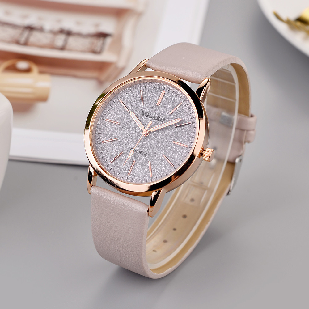 Women's Scrub Scotch Watch Ultra-thin Belt Sleek Small Fresh Quartz Decorative Watch Holiday Gift
