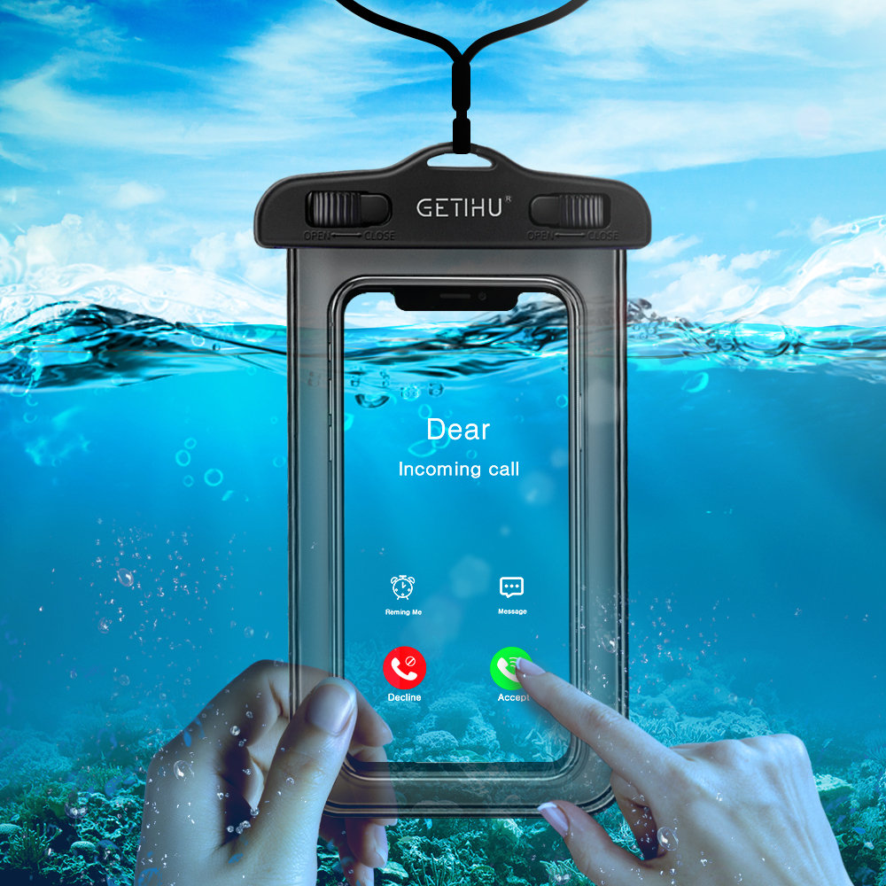 Universal Waterproof Case For iPhone X XS MAX 8 7 6 s 5 Plus 5.5 inch Cover Pouch Bag Case