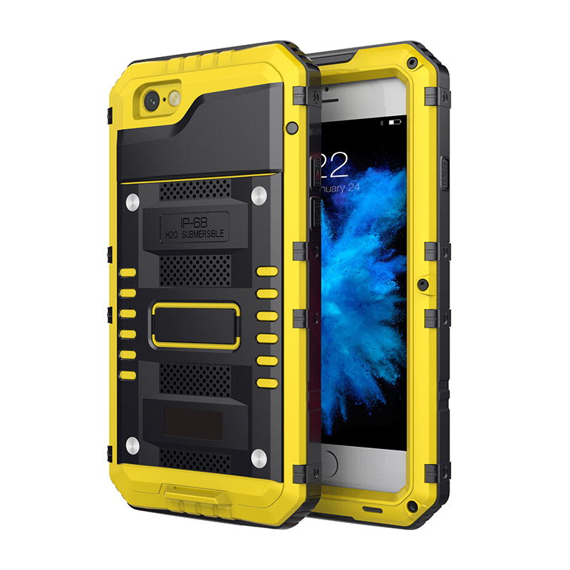Anti Shock Hybrid Heavy Metal Shockproof Armor Case For iPhone X 8 7 6 Plus 5S SE Protective Cover