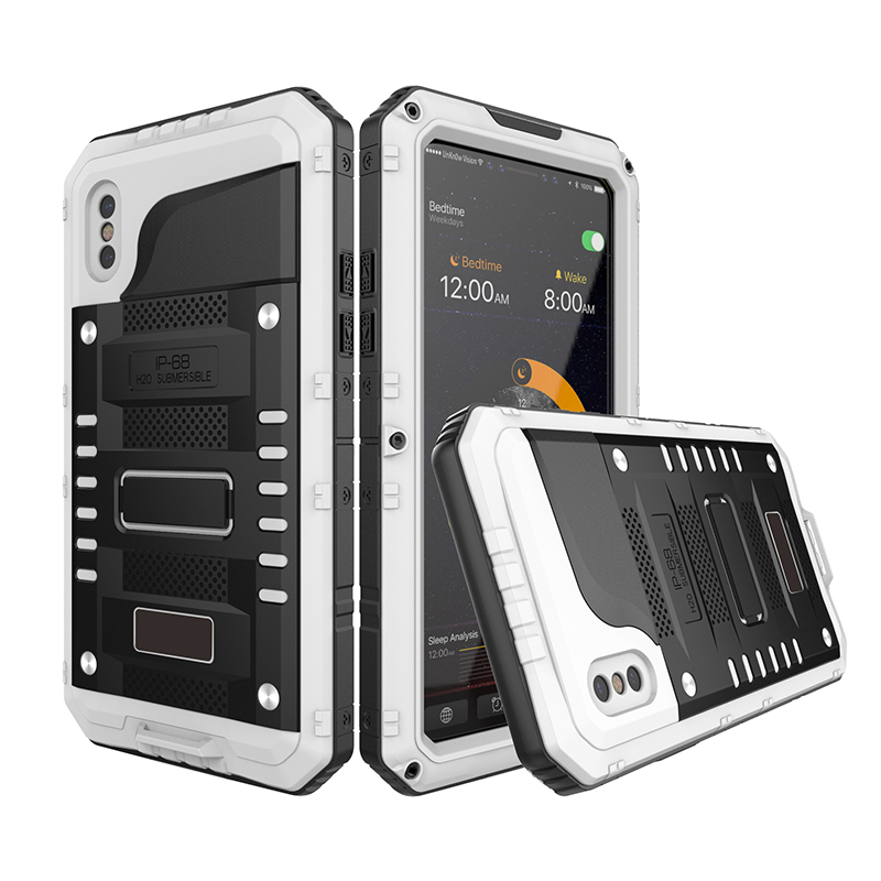 Anti Shock Hybrid Heavy Metal Shockproof Armor Case For iPhone X 8 7 6 Plus 5S SE Protective Cover