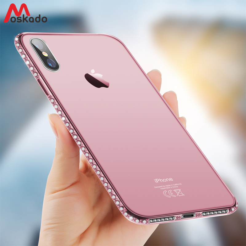 Phone Case For iPhone 11 Pro 7 X XR XS MAX 8 6 6s Plus Bling Diamond Transparent  Soft TPU Back Case