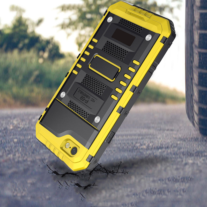 Protective Cover For iPhone 11 Pro X 8 7 6 6S Plus XS Max XR SE 2 Anti Shock Hybrid Metal Armor Case