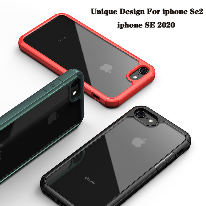 Original HD Transparent PC Fundas For iPhone SE 2020 XS Max XR XS 6 6s 7 Heavy Duty Shockproof Case