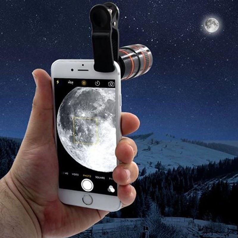 Universal 8x Mobile Phone for Camera Smartphone Lens  HD Telescope Optical Lens Zoom Clip Lens
