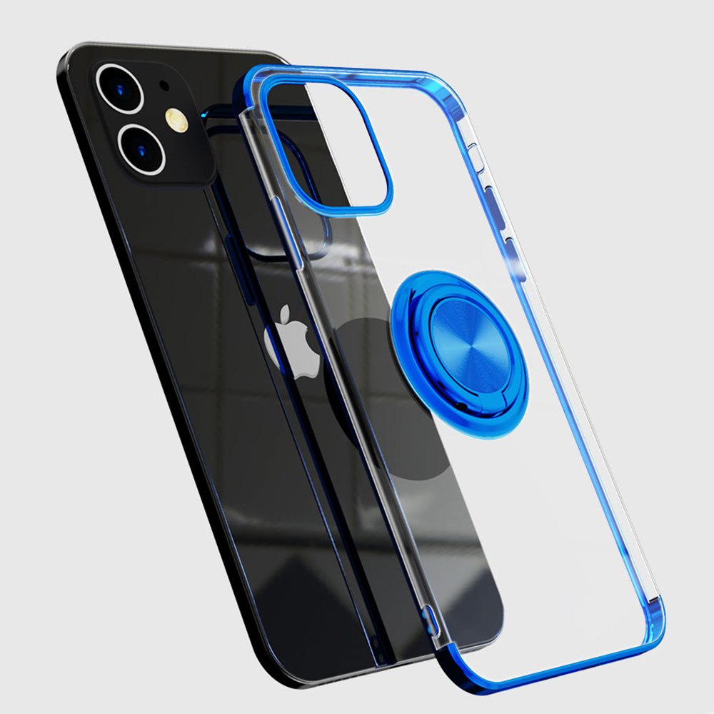 Clear TPU Ring Case For iPhone 12 11 Pro XS Max 12 Mini XR X 8 7 6 Plus SE 2020 Transparent Cases