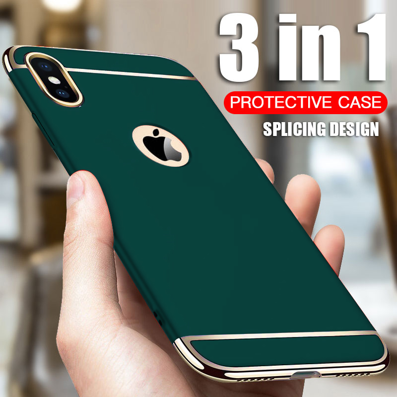 Luxury Plating Phone Case For iPhone X X Xs 11 Pro Max PC Matte Hard Cover For iphone 6 6s 7 8 Plus