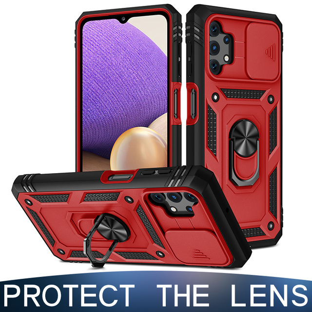 Luxury Card Case For Samsung Galaxy S21 Ultra S21 S20 Ultra S20 Plus Ring Cover For Galaxy Note 20 Note 20 Ultra Coque Capa