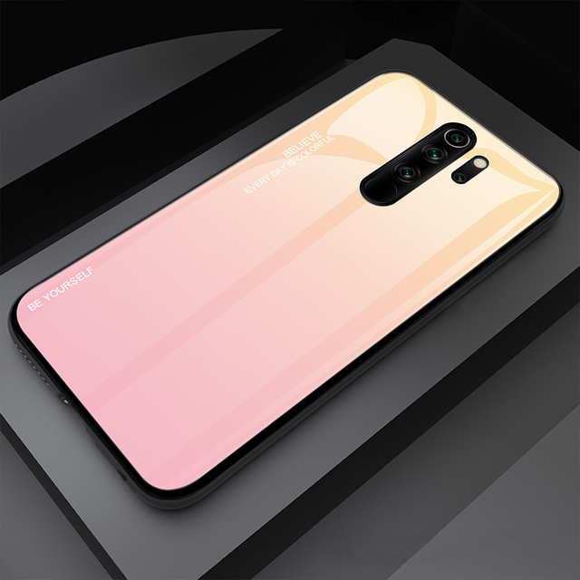 Gradient Tempered Glass Case for Samsung S20 S20 Ultra S21 Glossy Stained Colorful Case for iPhone 13 / 13 Pro Max / 13 Mini
