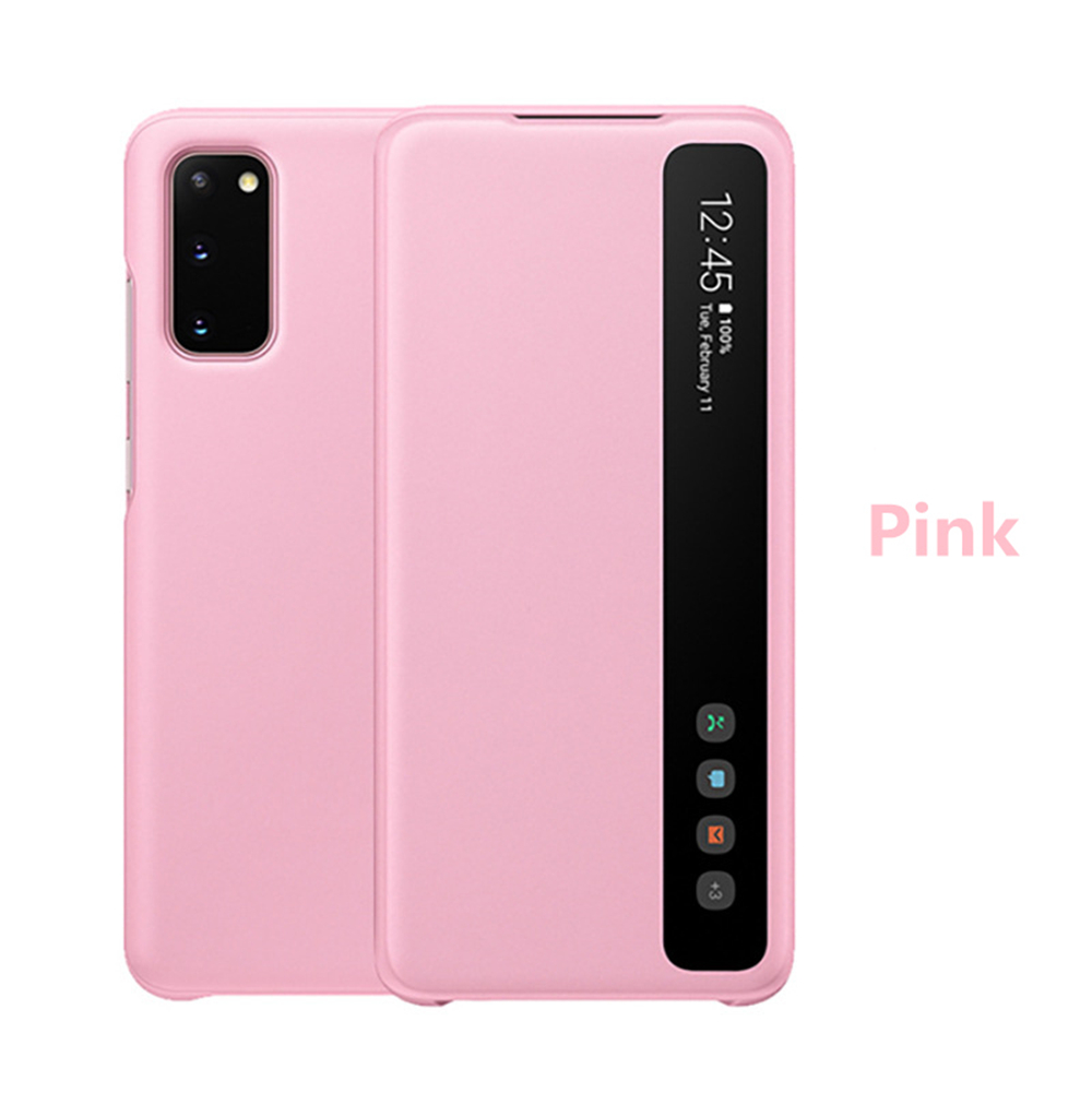 Original Smart Clear View Cover for Samsung Galaxy S21 Ultra S22 Ultra S22 5G With Intelligent Flip Case Cover for Samsung Note 10 Plus Note 10