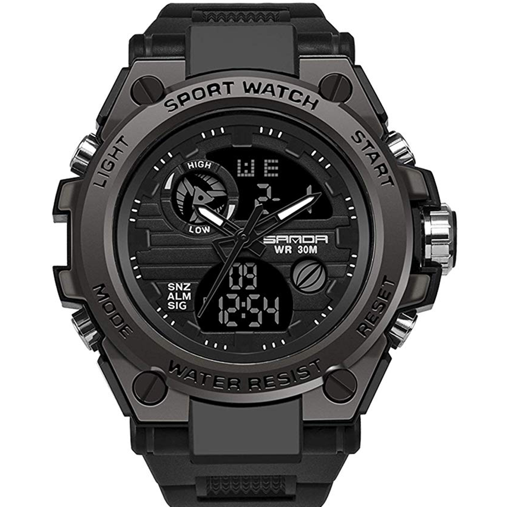 Military Watches Outdoor Sports Watches  LED Stopwatches Waterproof Digital Analog Watches