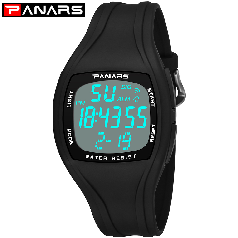Sports Watch Waterproof LED Backlight  Military Watch  Alarm Distance Counter Alarm Clock Stopwatch
