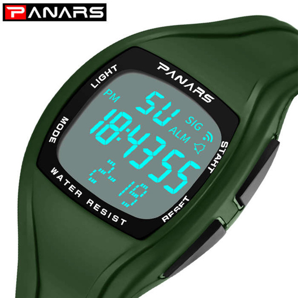 Sports Watch Waterproof LED Backlight  Military Watch  Alarm Distance Counter Alarm Clock Stopwatch