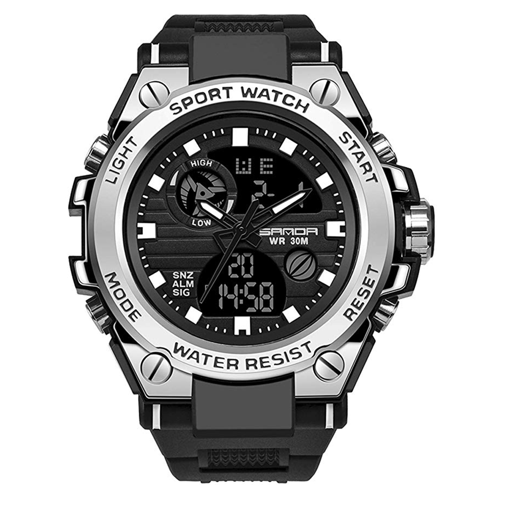 Military Watches Outdoor Sports Watches  LED Stopwatches Waterproof Digital Analog Watches