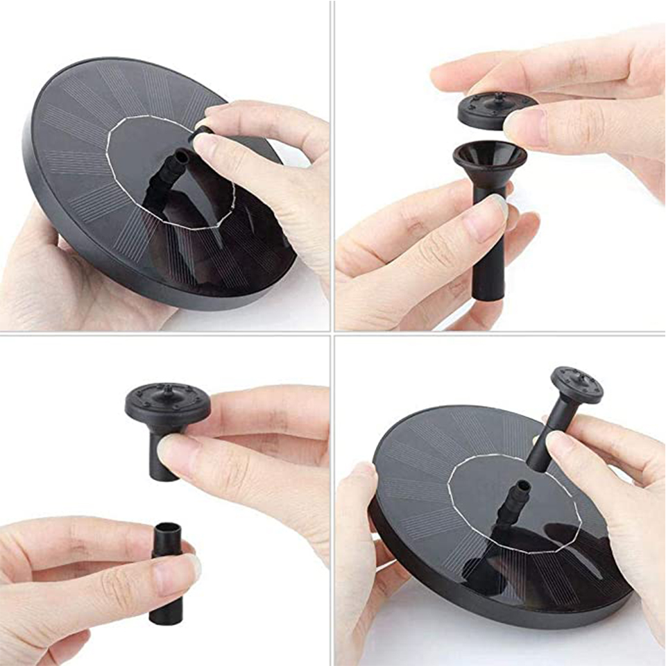 Mini Solar Fountain Solar Water Fountain Garden Pool Pond Outdoor Solar Panel Garden Decoration