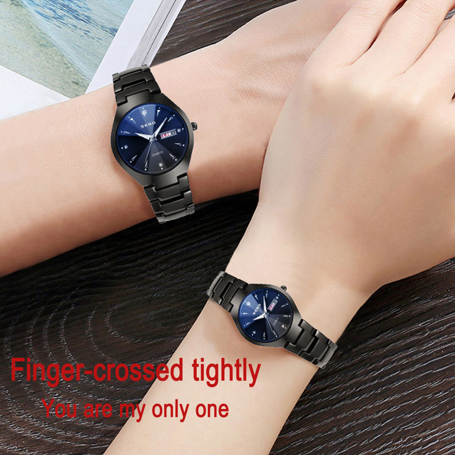 Brand Luxury Lover Watches Quartz Calendar Dress Women Men Watch Couples Wristwatch