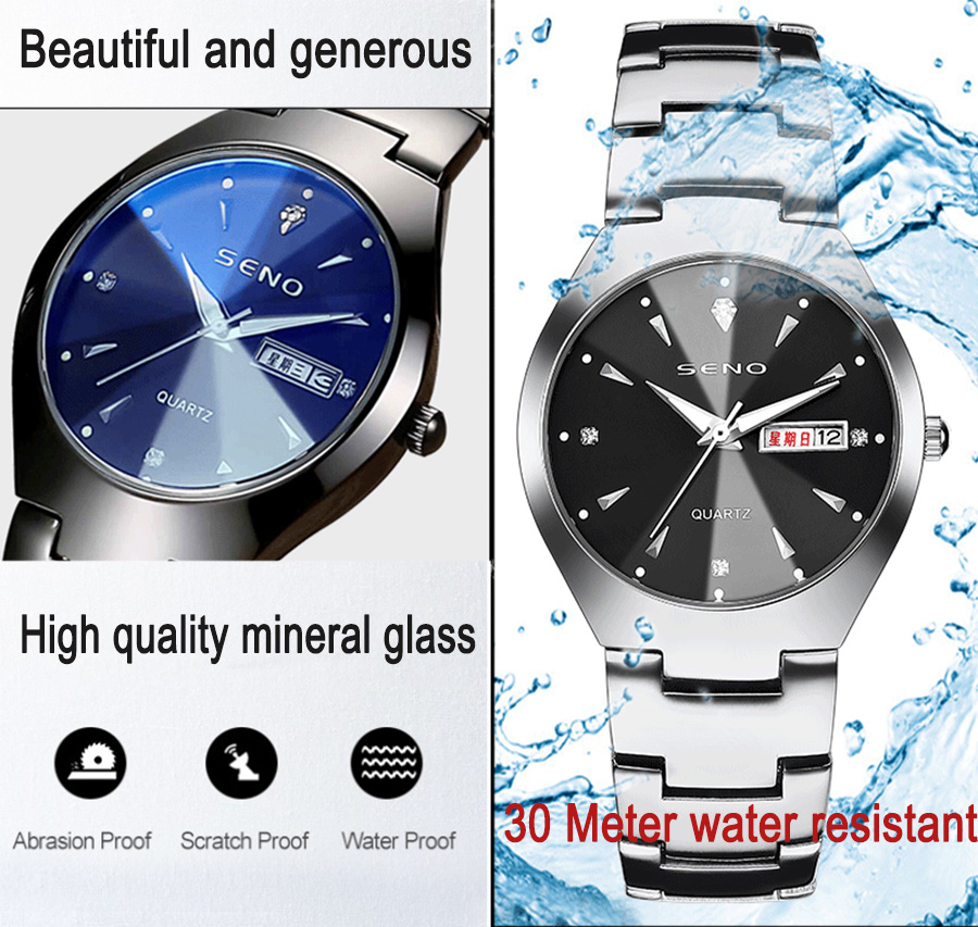 Brand Luxury Lover Watches Quartz Calendar Dress Women Men Watch Couples Wristwatch