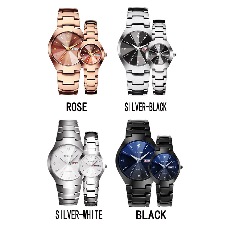 Brand Luxury Lover Watches Quartz Calendar Dress Women Men Watch Couples Wristwatch