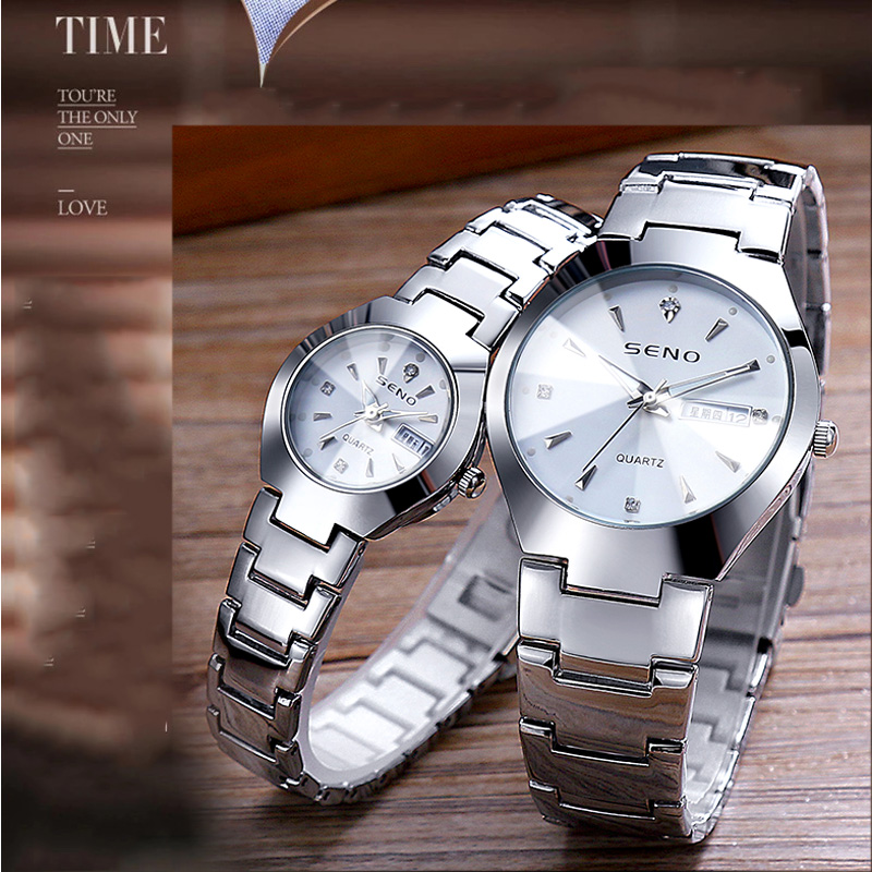 Brand Luxury Lover Watches Quartz Calendar Dress Women Men Watch Couples Wristwatch