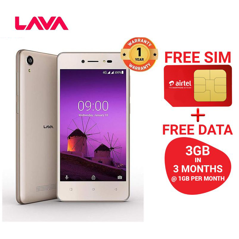 Lava Z50 Pro 5 Inch Dual Sim 1GB RAM 8GB ROM 5MP Camera Smartphone Mobile Phone