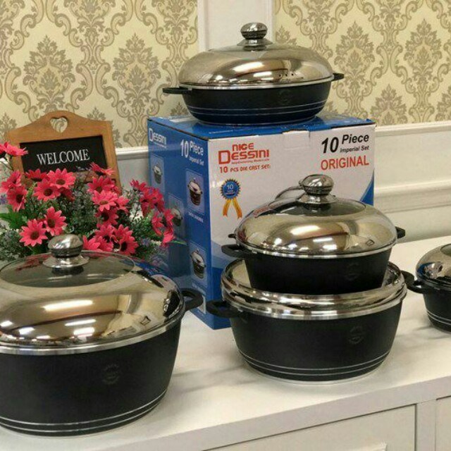 Dessini Imperial Non-Stick Die-Cast 10-Piece Cookware
