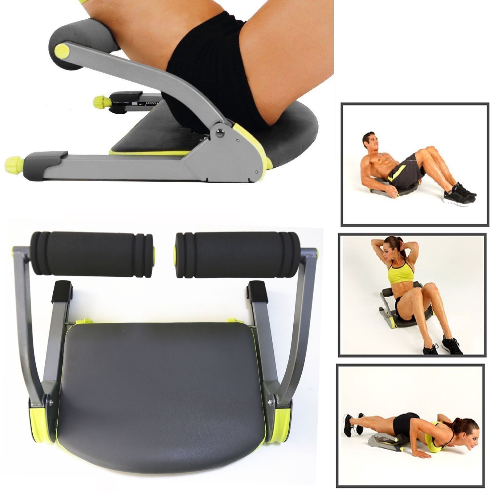 Wonder Core Six Pack Care Fitness Abs Workout Exercise Machine [With padded finishes]