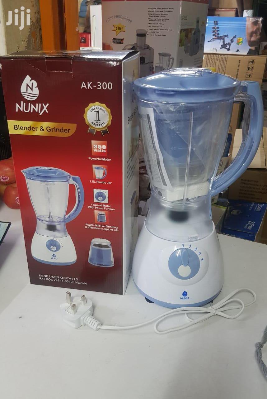 Nunix 2 in 1 Blender with a Grinder, 1.5L Jug, AK-300, 300 Watts, 1 Year Warranty