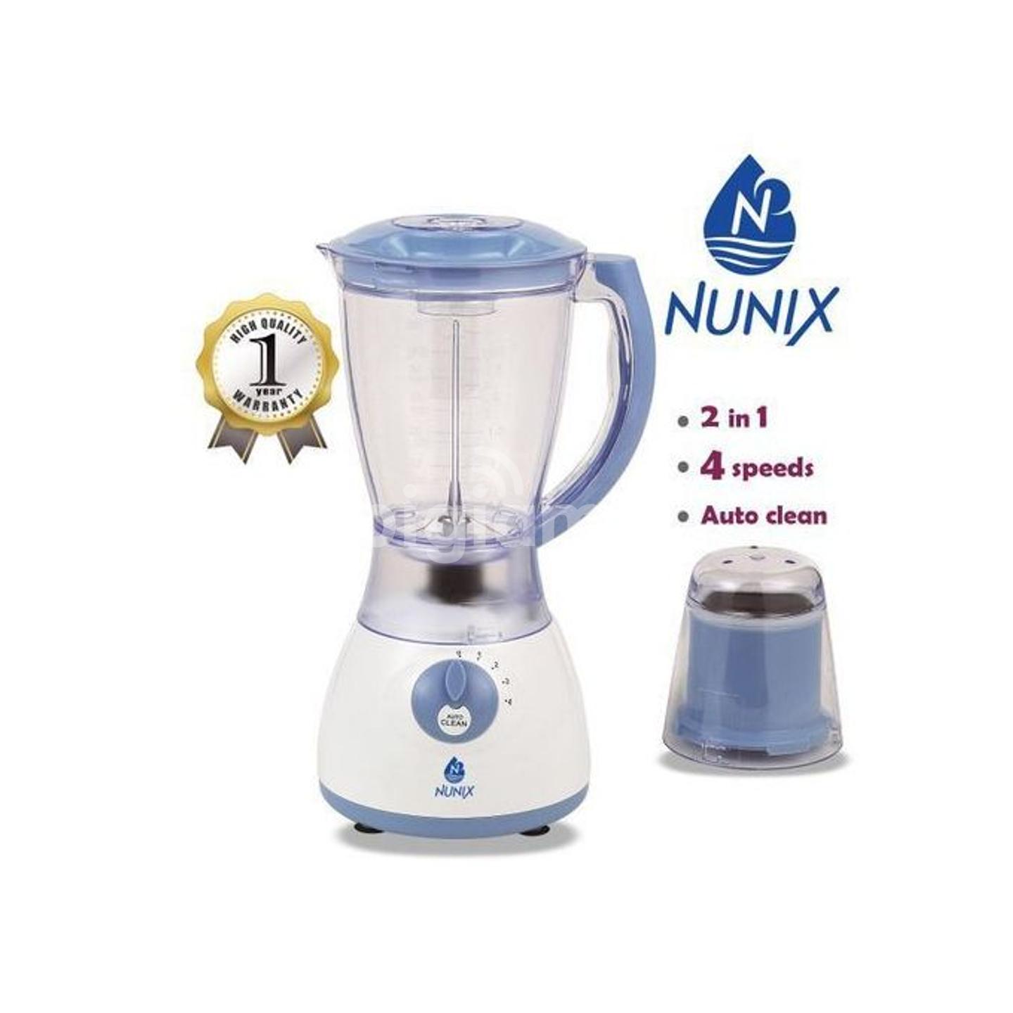Nunix 2 in 1 Blender with a Grinder, 1.5L Jug, AK-300, 300 Watts, 1 Year Warranty