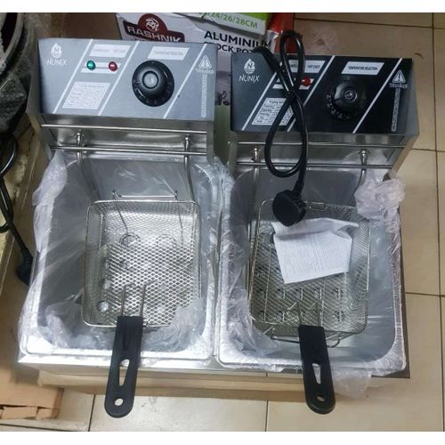 Nunix Double Stainless Steel Electric Deep Fryer 6L+6L