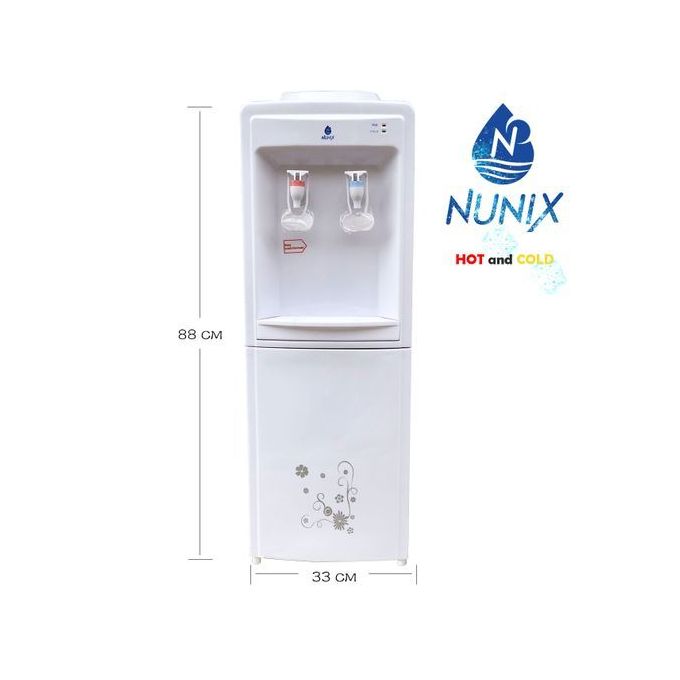 Nunix Hot and Cold Free Standing Water Dispenser-White R5C 1 Year Warranty