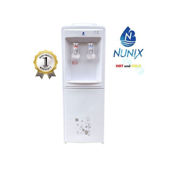 Nunix Hot and Cold Free Standing Water Dispenser-White R5C 1 Year Warranty