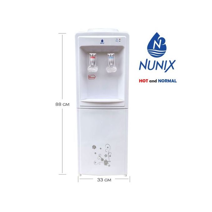 Nunix  Hot and Normal Free Standing Water Dispenser-White 1 Year Warranty R5