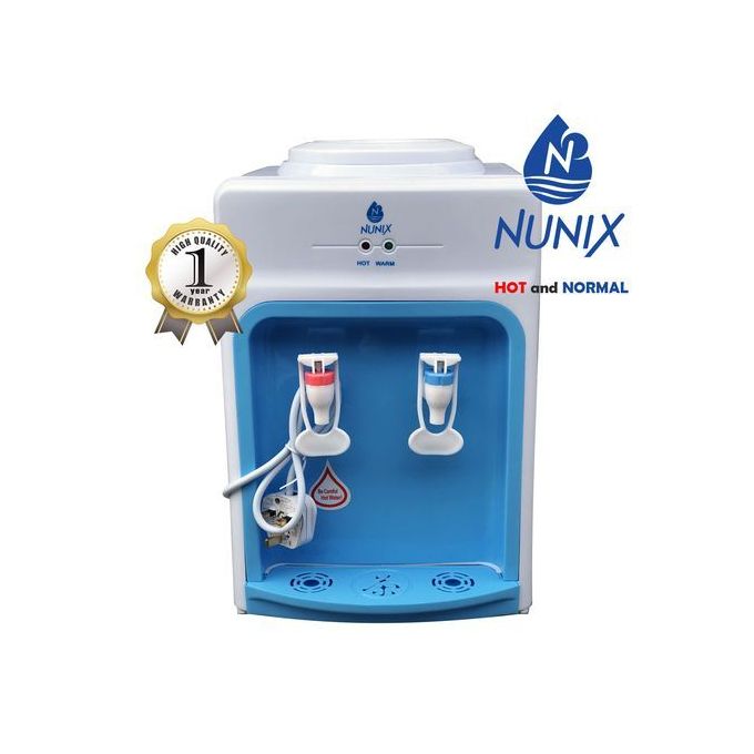 Nunix Table Top Water Dispenser Hot &amp; Normal, 1 Year Warranty