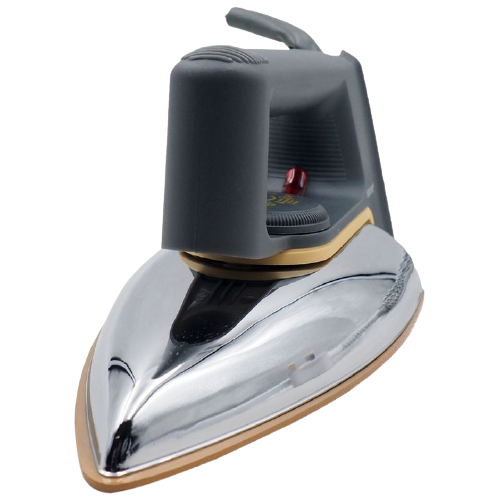 Rebune Classic Dry Iron, 1000-1200W - Grey &amp; Silver (RE-3-053 Grey and silver