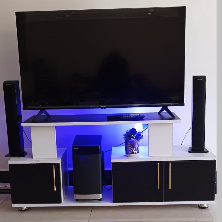 Istanbul 2 Modern TV Stand With LED Lights