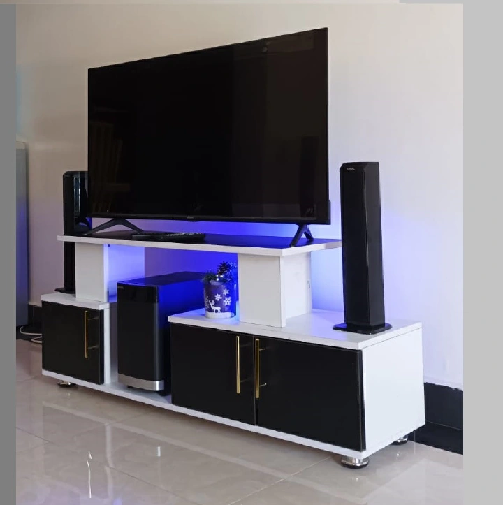 【Special Offer】 Istanbul 2 Modern TV STAND With LED Lights Tv Stands Furniture High Quality Durable Classic Tv Unit