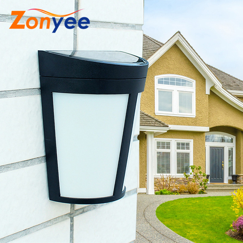 LED Solar Wall Light Outdoor IP65 Waterproof Energy Saving Home Garden Fence Path Landscape Lamp