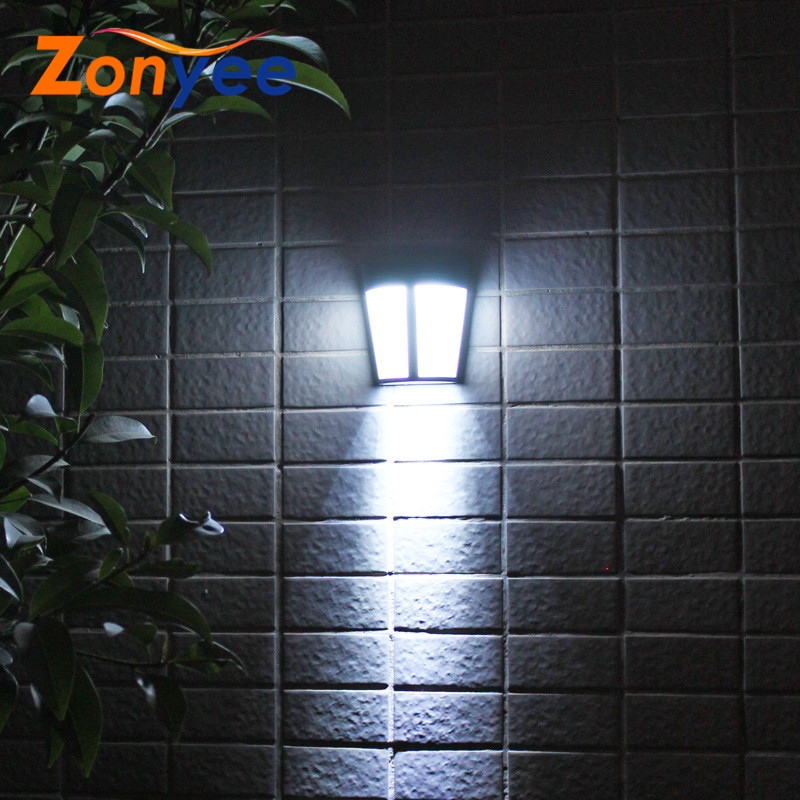 LED Solar Wall Light Outdoor IP65 Waterproof Energy Saving Home Garden Fence Path Landscape Lamp
