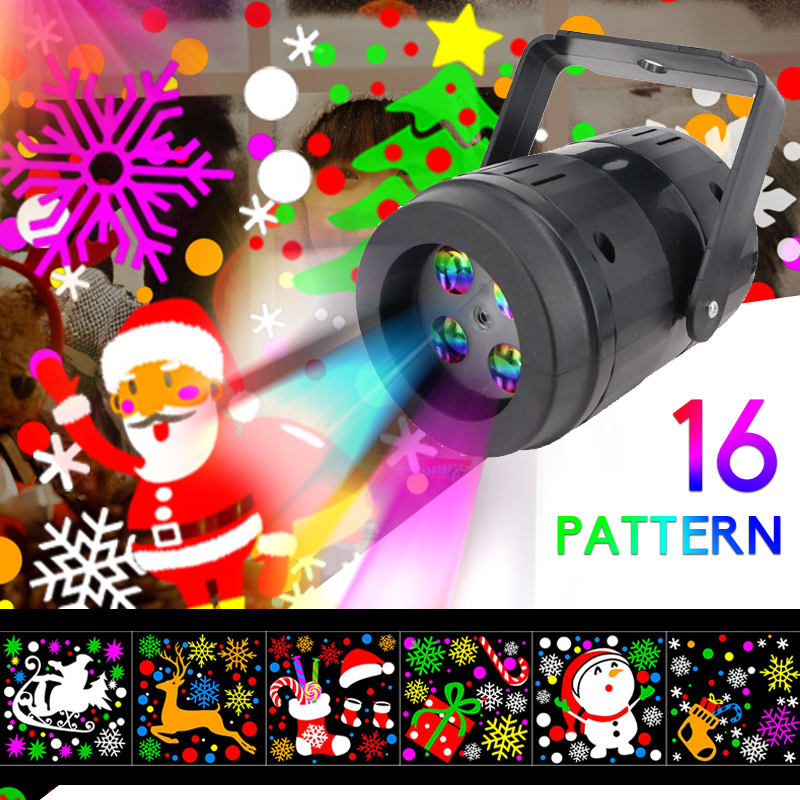 16 Patterns Outdoor Christmas LED Projection Light  Laser Light Projector Lamp for Garden Party